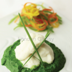 Spinach & cheese quenelle 2